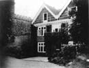 Front entrance of Dene Hollow on London Rd, Burgess Hill, Sussex. 193Os.